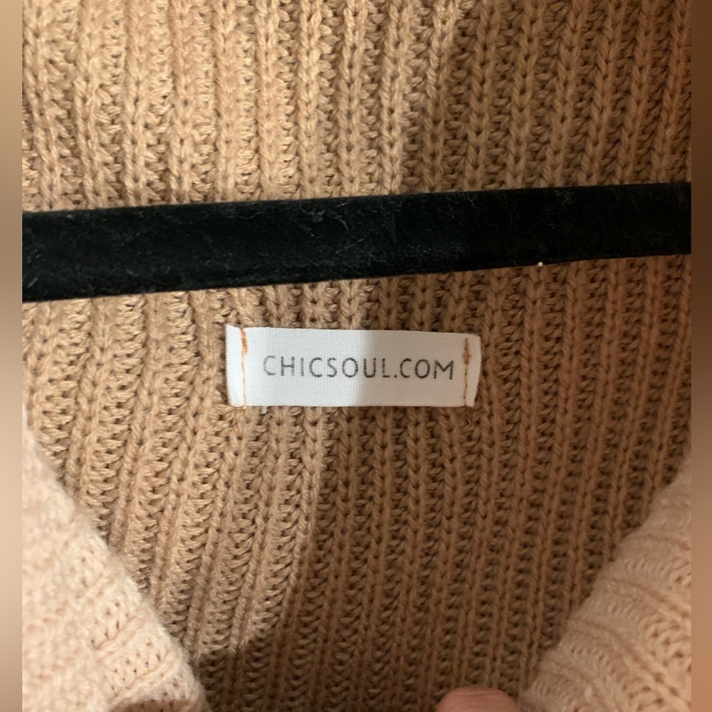 CHIC SOUL Must Be the Magic Oversized Cowl-neck Sweater - Size 1X - Picture 7 of 8